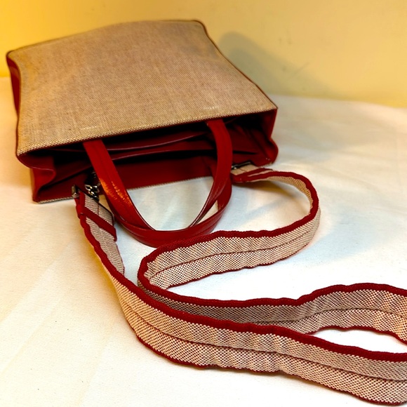 Prada Leather & Fabric Structured Bag w/Removable Prada Shoulder Strap - Picture 12 of 16